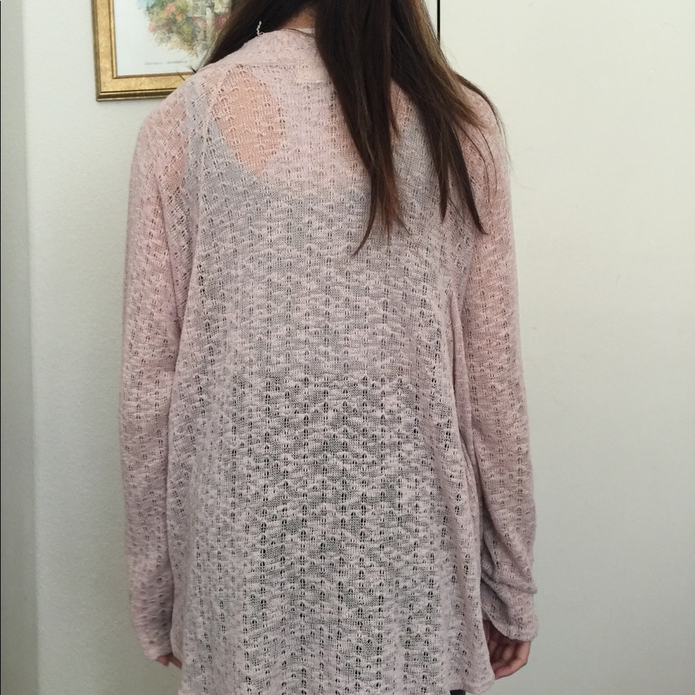 tan cardigan